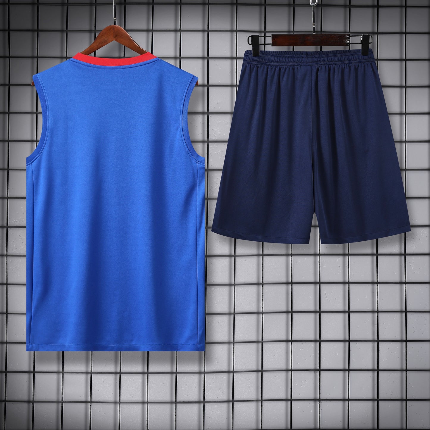 Paris Sleeveless Training Kit blue+red