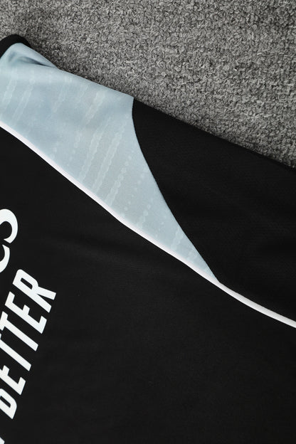 Real Madrid Sleeveless Training Kit - Black/Grey/White