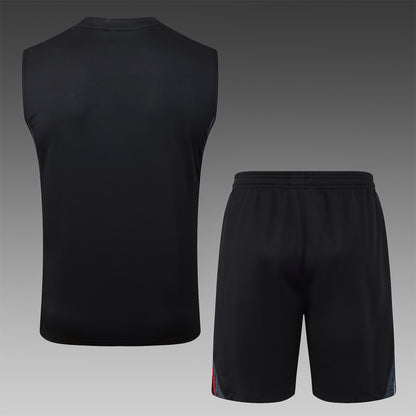 Ajax Sleeveless Training Kit - Black/Grey/White