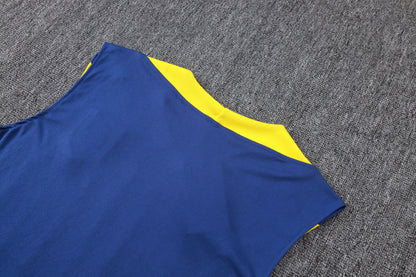 Atletico Madrid Sleeveless Training Kit - Purple/Yellow