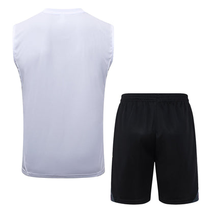 Juventus Sleeveless Training Kit -  White/Pastel