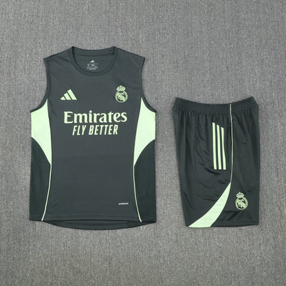 Real Madrid Sleeveless Training Kit grey