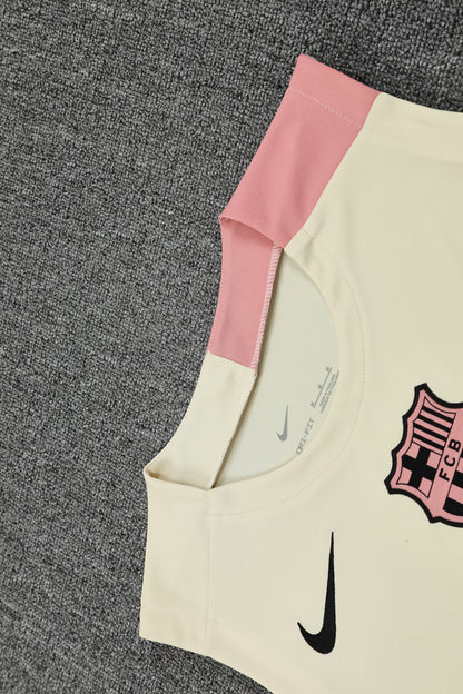 Barcelona Sleeveless Training Kit yellow