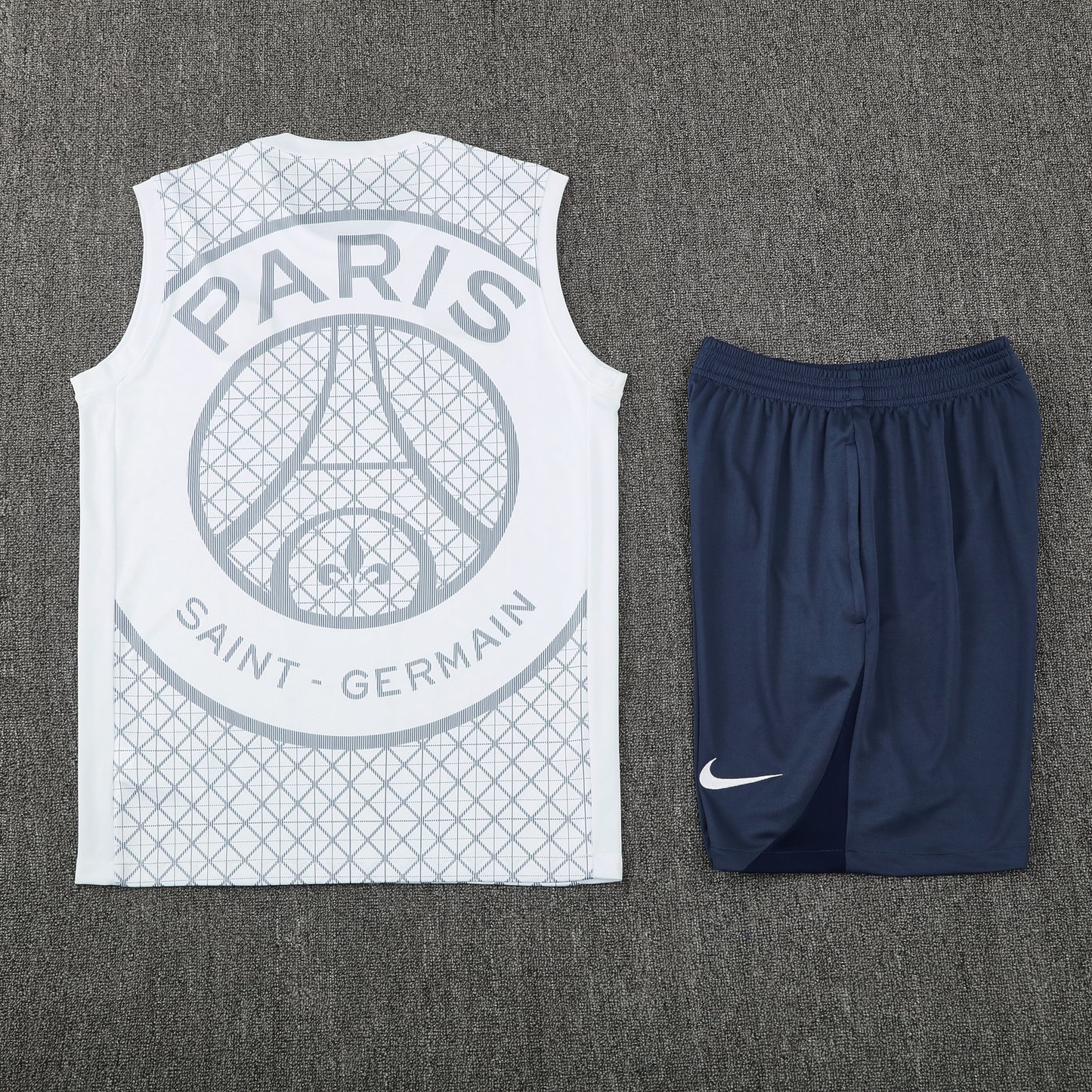 Paris Sleeveless Training Kit  white pattern