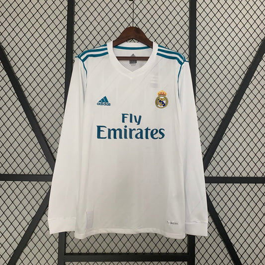 REAL MADRID 2017 - 2018 HOME JERSEY LONG SLEEVED