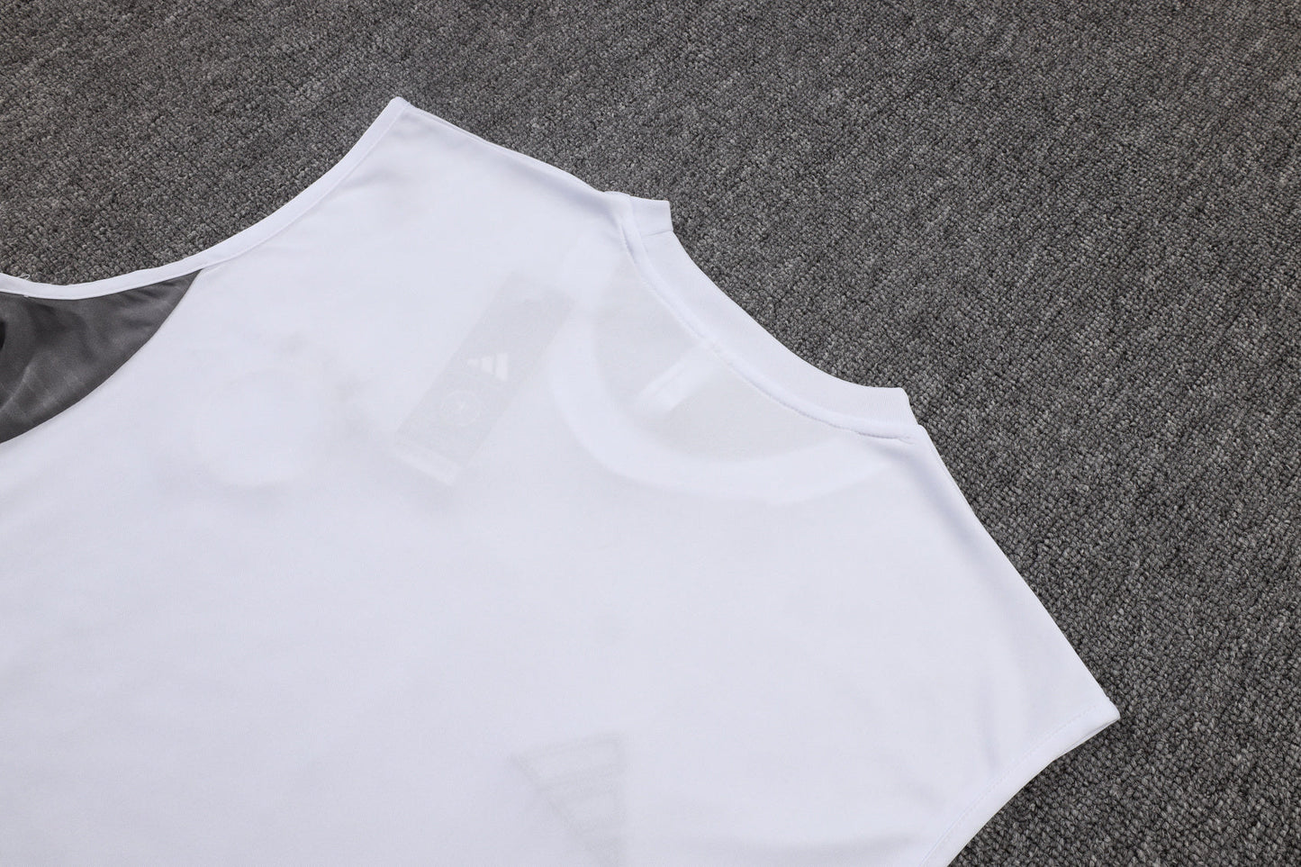 Germany Sleeveless Training Kit -  White/Grey/Black