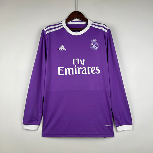 Real Madrid Long Sleeve Away Shirt - 2016-17