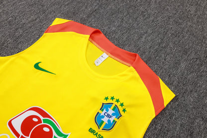 Brazil Sleeveless Training Kit  Yellow