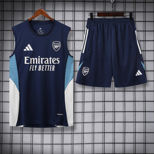Arsenal Sleeveless Training Kit Blue