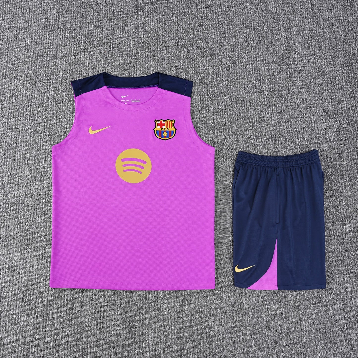 Barcelona Sleeveless Training Kit Purple