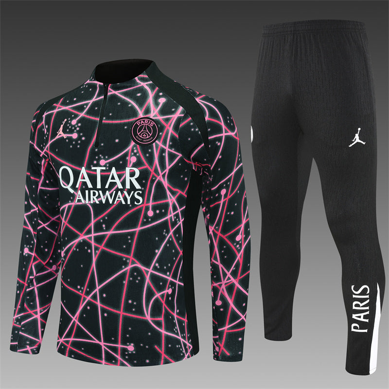 PSG Paris Saint Germain   Black and pink camouflage style Tracksuit