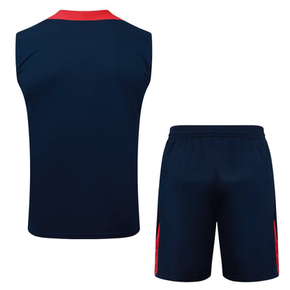 PSG Sleeveless Training Kit - Navy/Red
