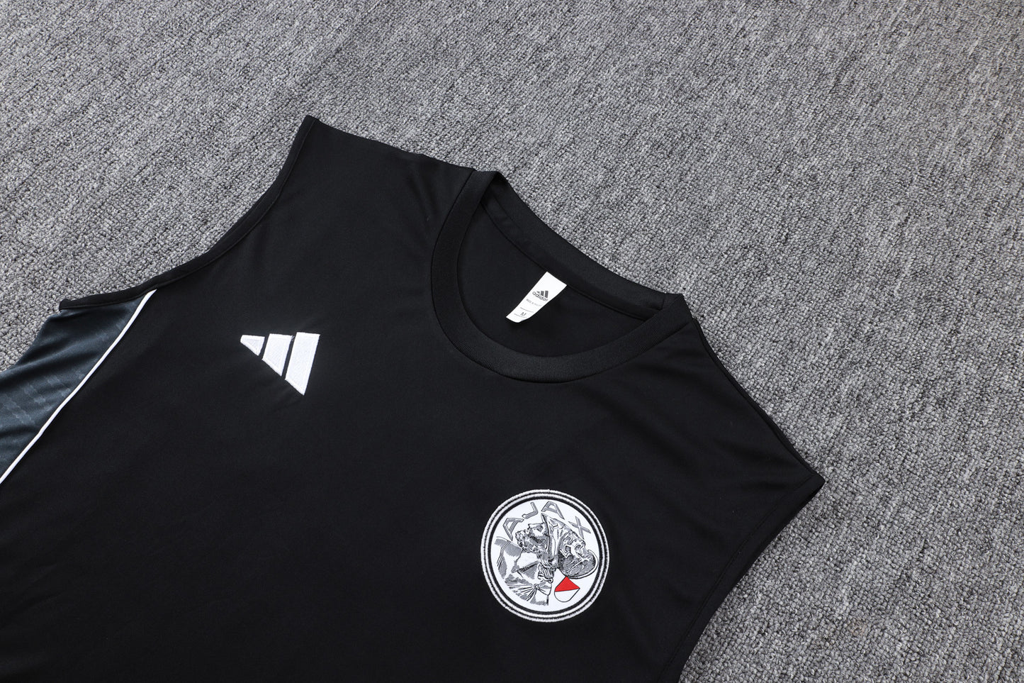Ajax Sleeveless Training Kit - Black/Grey/White