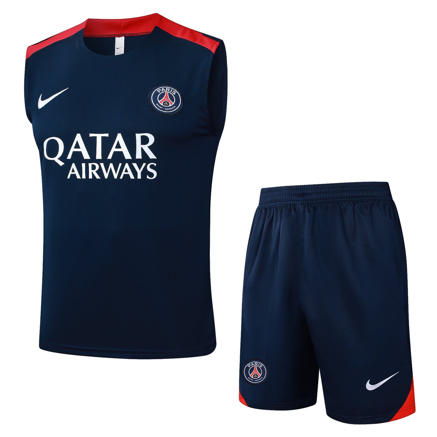 PSG Sleeveless Training Kit - Navy/Red