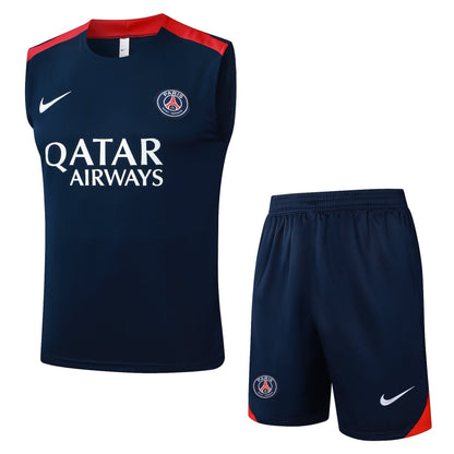 PSG Sleeveless Training Kit - Navy/Red